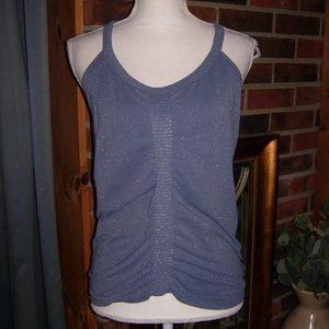 Athleta Lavender Glittery Sports Bra Tank L
